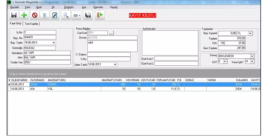 Prolab Laboratuvar Yönetim Sistemi Ekran Görüntüsü